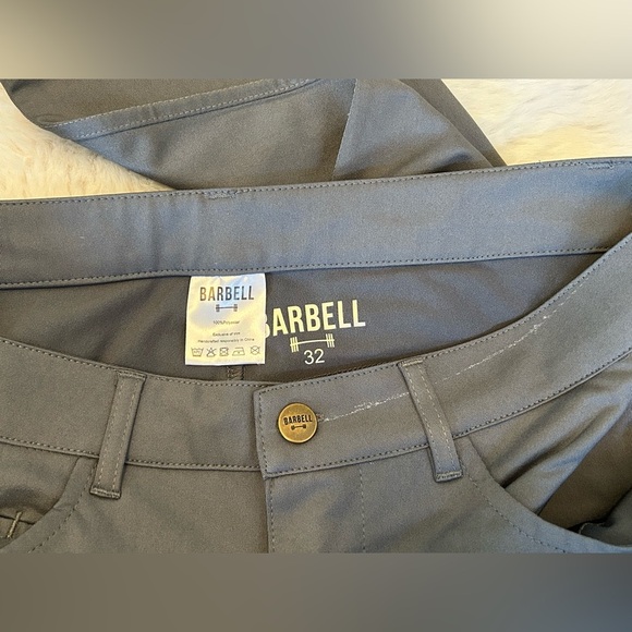 Men’s Barbell Athletic Straight Leg Pants Grey Size 32 - Picture 4 of 4